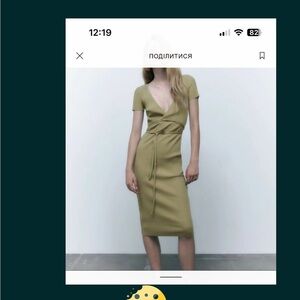 Zara Black Ribbed Maxi Dress